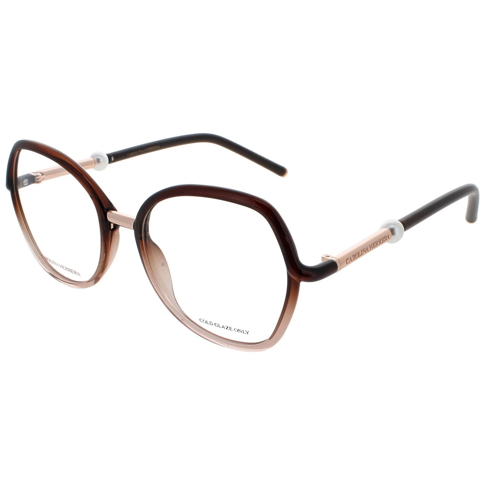 NWT Carolina Herrera HER-0080-08M-53 Brown 53mm Eyeglasses